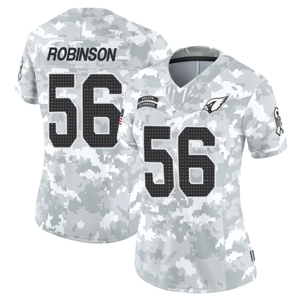 Women's Arizona Cardinals Darius Robinson Nike 2024 Salute To Service Limited Arctic Camo Jersey Women's Arizona Cardinals Darius Robinson Nike 2024 Salute To Service Limited Arctic Camo Jersey
