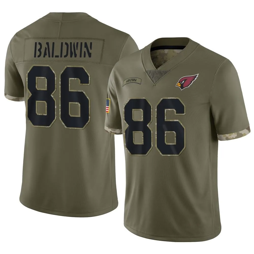 Men's Arizona Cardinals Daylen Baldwin Nike 2022 Salute To Service Limited Olive Jersey Men's Arizona Cardinals Daylen Baldwin Nike 2022 Salute To Service Limited Olive Jersey
