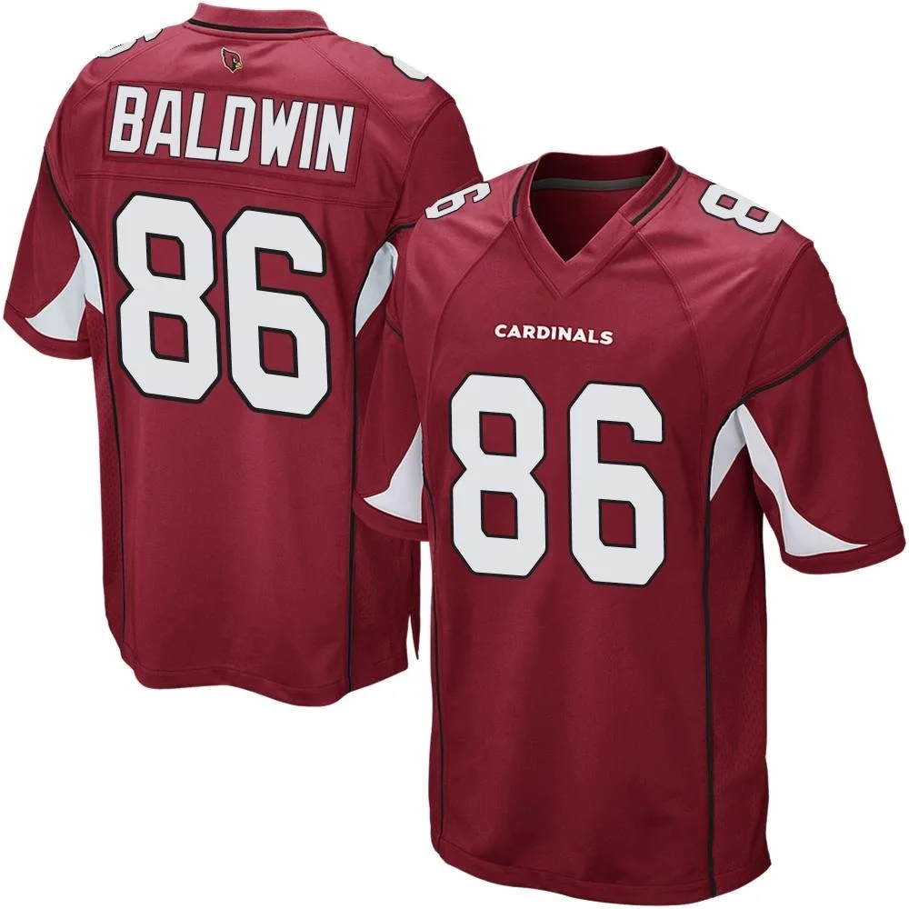 Men's Arizona Cardinals Daylen Baldwin Nike Cardinal Team Color Game Jersey Men's Arizona Cardinals Daylen Baldwin Nike Cardinal Team Color Game Jersey