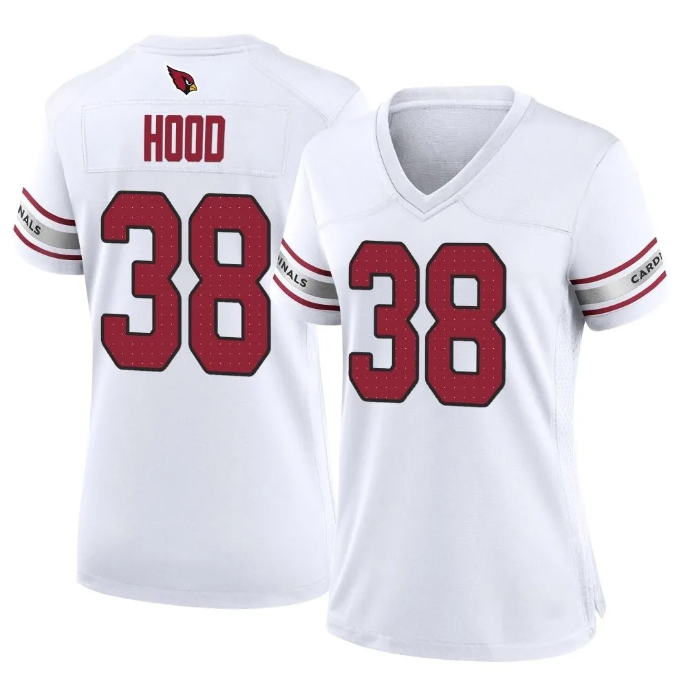 Women's Arizona Cardinals Delonte Hood Nike Game White Jersey Women's Arizona Cardinals Delonte Hood Nike Game White Jersey