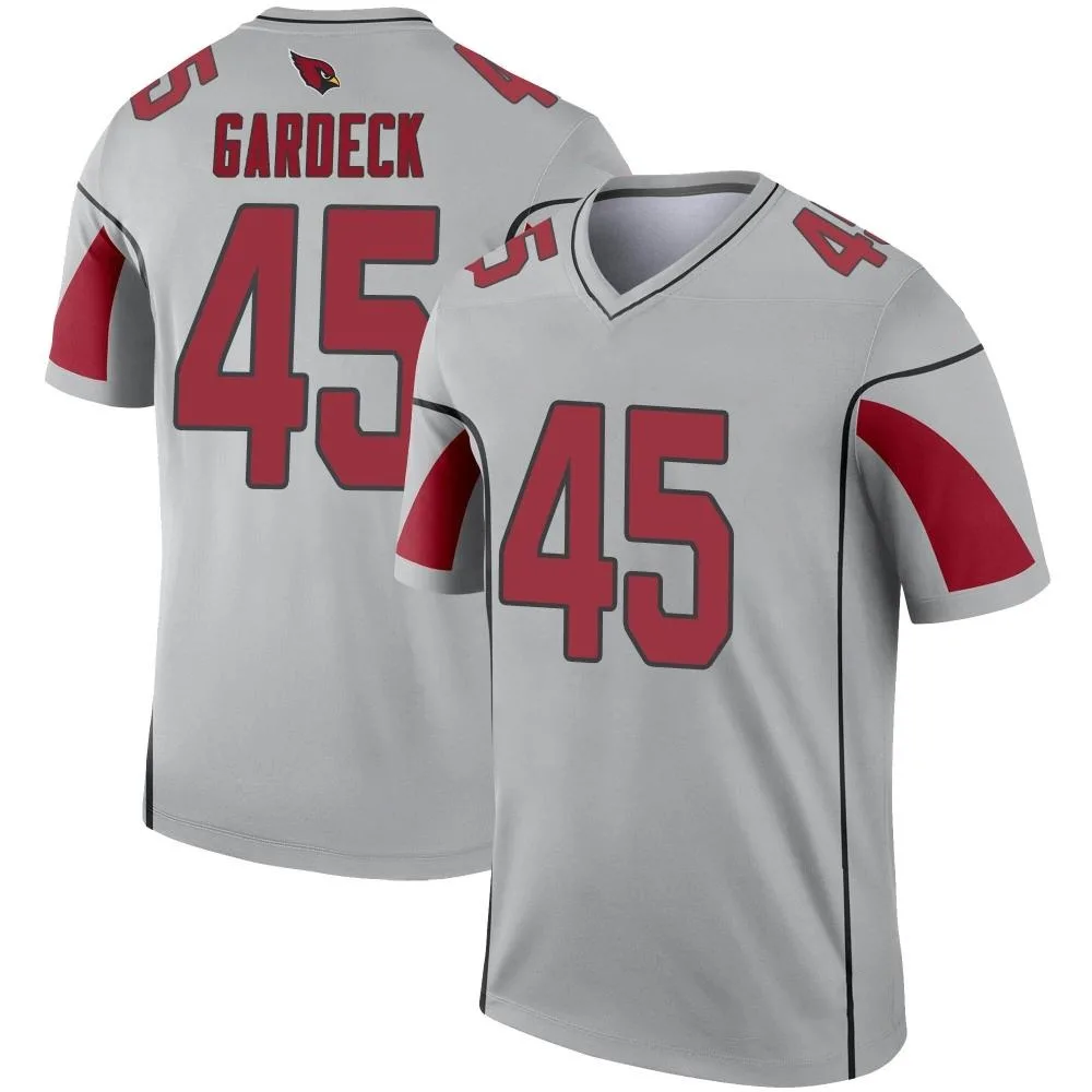 Men's Arizona Cardinals Dennis Gardeck Nike Inverted Silver Legend Jersey Men's Arizona Cardinals Dennis Gardeck Nike Inverted Silver Legend Jersey