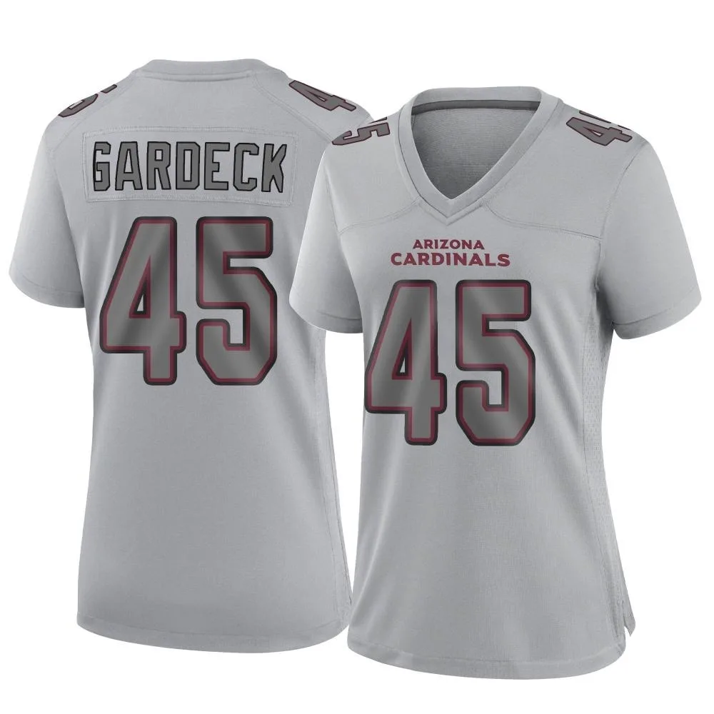 Women's Arizona Cardinals Dennis Gardeck Nike Atmosphere Fashion Game Gray Jersey Women's Arizona Cardinals Dennis Gardeck Nike Atmosphere Fashion Game Gray Jersey