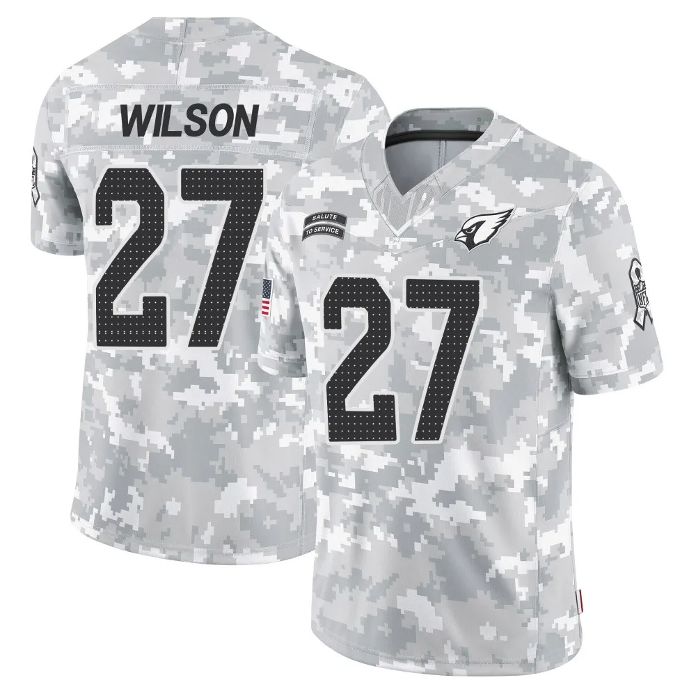 Men's Arizona Cardinals Divaad Wilson Nike 2024 Salute To Service Limited Arctic Camo Jersey Men's Arizona Cardinals Divaad Wilson Nike 2024 Salute To Service Limited Arctic Camo Jersey