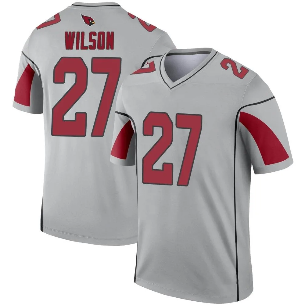 Men's Arizona Cardinals Divaad Wilson Nike Inverted Silver Legend Jersey Men's Arizona Cardinals Divaad Wilson Nike Inverted Silver Legend Jersey