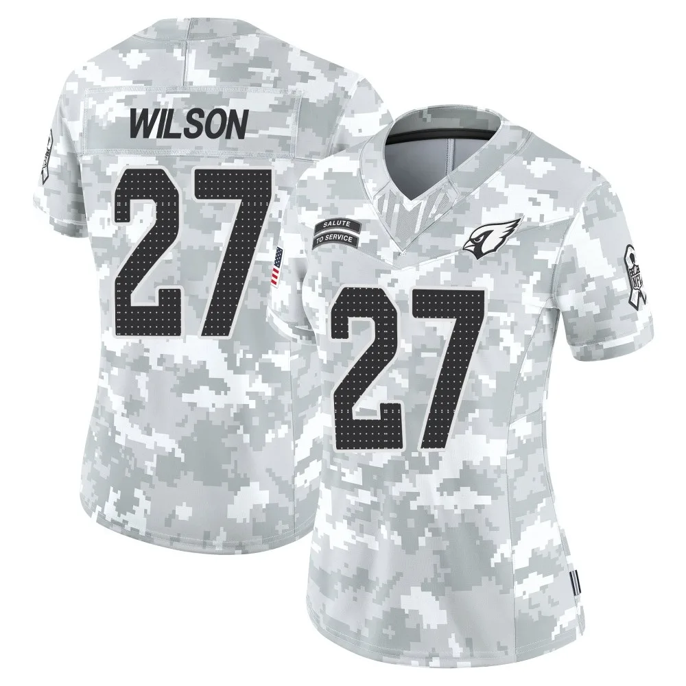 Women's Arizona Cardinals Divaad Wilson Nike 2024 Salute To Service Limited Arctic Camo Jersey Women's Arizona Cardinals Divaad Wilson Nike 2024 Salute To Service Limited Arctic Camo Jersey