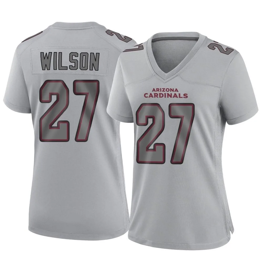 Women's Arizona Cardinals Divaad Wilson Nike Atmosphere Fashion Game Gray Jersey Women's Arizona Cardinals Divaad Wilson Nike Atmosphere Fashion Game Gray Jersey