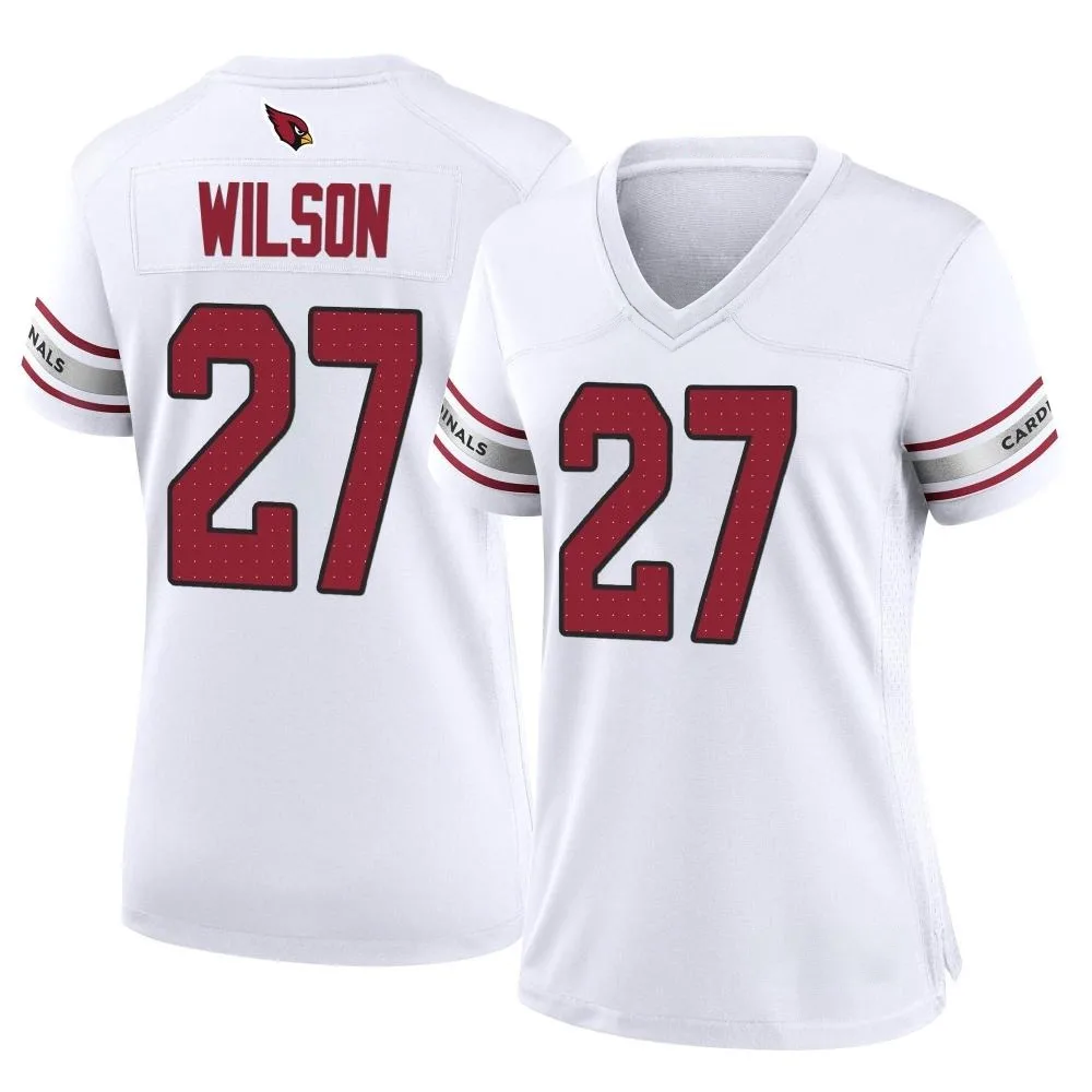 Women's Arizona Cardinals Divaad Wilson Nike Game White Jersey Women's Arizona Cardinals Divaad Wilson Nike Game White Jersey