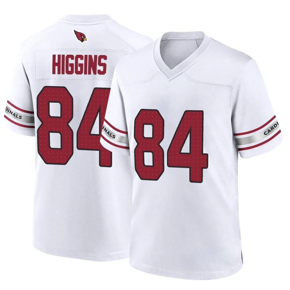 Men's Arizona Cardinals Elijah Higgins Nike Game White Jersey Men's Arizona Cardinals Elijah Higgins Nike Game White Jersey