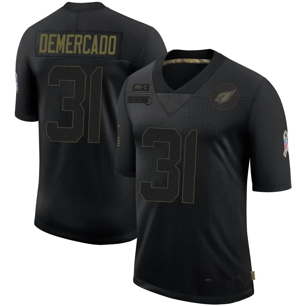 Men's Arizona Cardinals Emari Demercado Nike 2020 Salute To Service Limited Black Jersey Men's Arizona Cardinals Emari Demercado Nike 2020 Salute To Service Limited Black Jersey