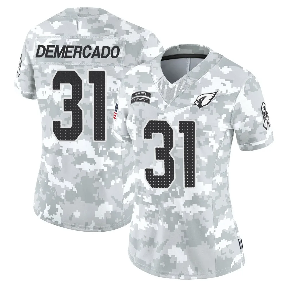 Women's Arizona Cardinals Emari Demercado Nike 2024 Salute To Service Limited Arctic Camo Jersey Women's Arizona Cardinals Emari Demercado Nike 2024 Salute To Service Limited Arctic Camo Jersey