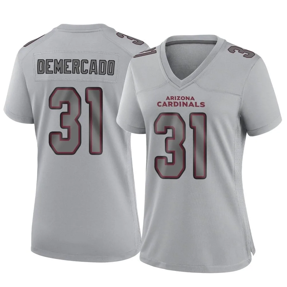 Women's Arizona Cardinals Emari Demercado Nike Atmosphere Fashion Game Gray Jersey Women's Arizona Cardinals Emari Demercado Nike Atmosphere Fashion Game Gray Jersey