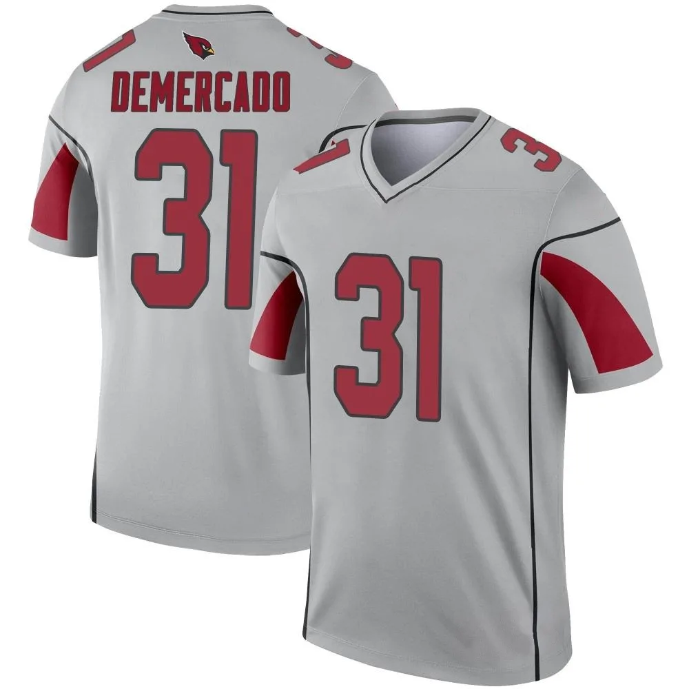 Youth Arizona Cardinals Emari Demercado Nike Inverted Silver Legend Jersey Youth Arizona Cardinals Emari Demercado Nike Inverted Silver Legend Jersey