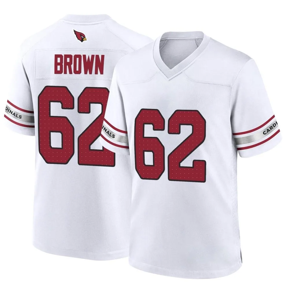 Men's Arizona Cardinals Evan Brown Nike Game White Jersey Men's Arizona Cardinals Evan Brown Nike Game White Jersey