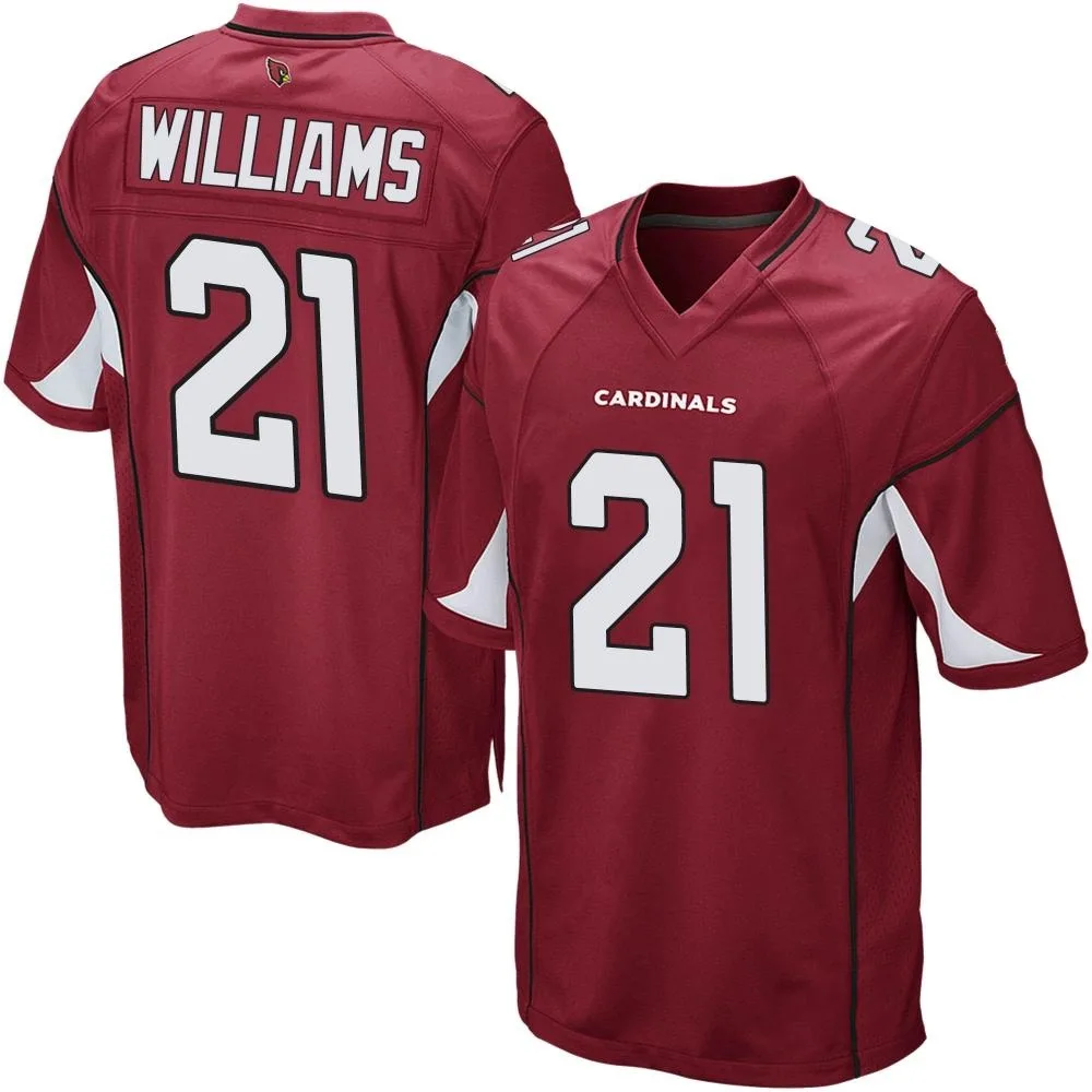 Men's Arizona Cardinals Garrett Williams Nike Cardinal Team Color Game Jersey Men's Arizona Cardinals Garrett Williams Nike Cardinal Team Color Game Jersey