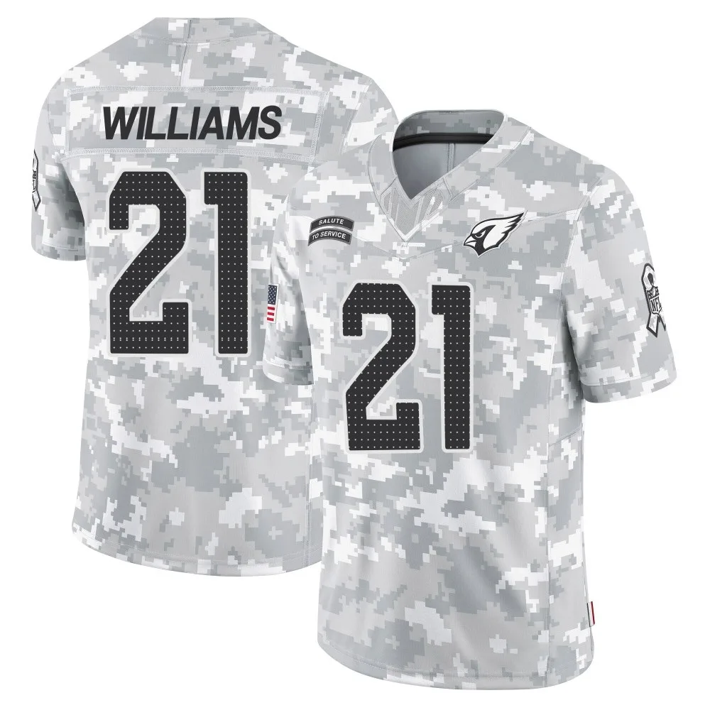 Youth Arizona Cardinals Garrett Williams Nike 2024 Salute To Service Limited Arctic Camo Jersey Youth Arizona Cardinals Garrett Williams Nike 2024 Salute To Service Limited Arctic Camo Jersey