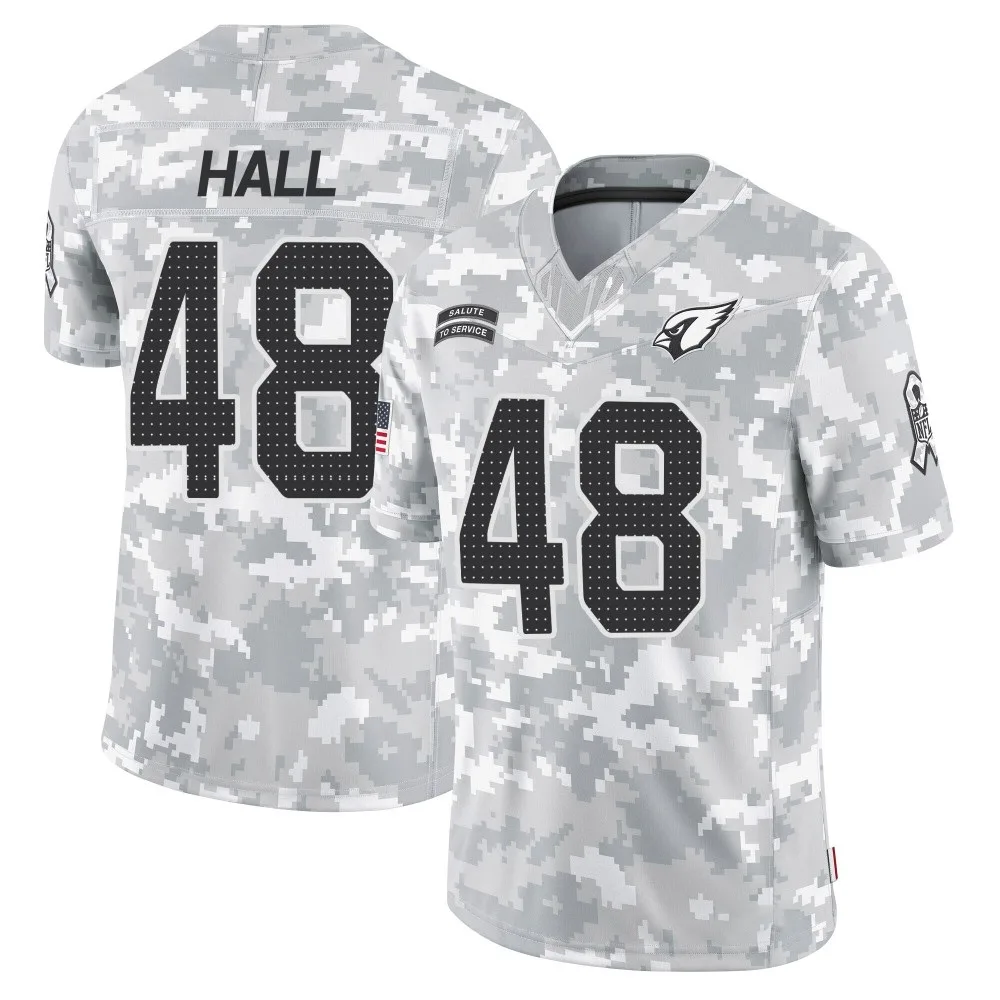 Men's Arizona Cardinals Hassan Hall Nike 2024 Salute To Service Limited Arctic Camo Jersey Men's Arizona Cardinals Hassan Hall Nike 2024 Salute To Service Limited Arctic Camo Jersey