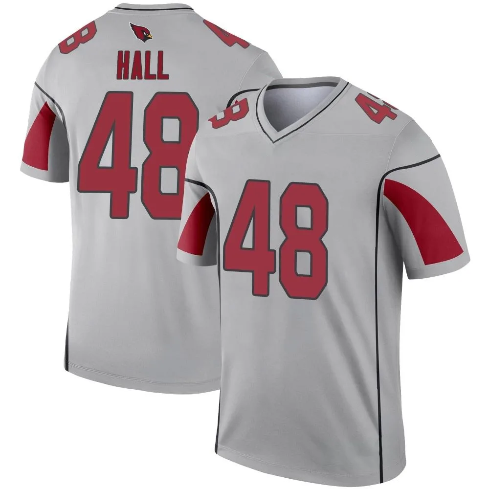 Men's Arizona Cardinals Hassan Hall Nike Inverted Silver Legend Jersey Men's Arizona Cardinals Hassan Hall Nike Inverted Silver Legend Jersey