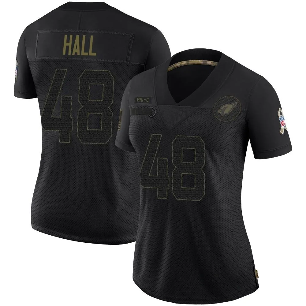 Women's Arizona Cardinals Hassan Hall Nike 2020 Salute To Service Limited Black Jersey Women's Arizona Cardinals Hassan Hall Nike 2020 Salute To Service Limited Black Jersey