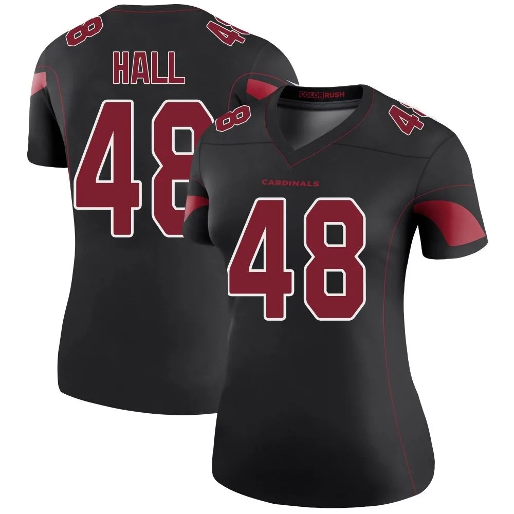 Women's Arizona Cardinals Hassan Hall Nike Color Rush Legend Black Jersey Women's Arizona Cardinals Hassan Hall Nike Color Rush Legend Black Jersey