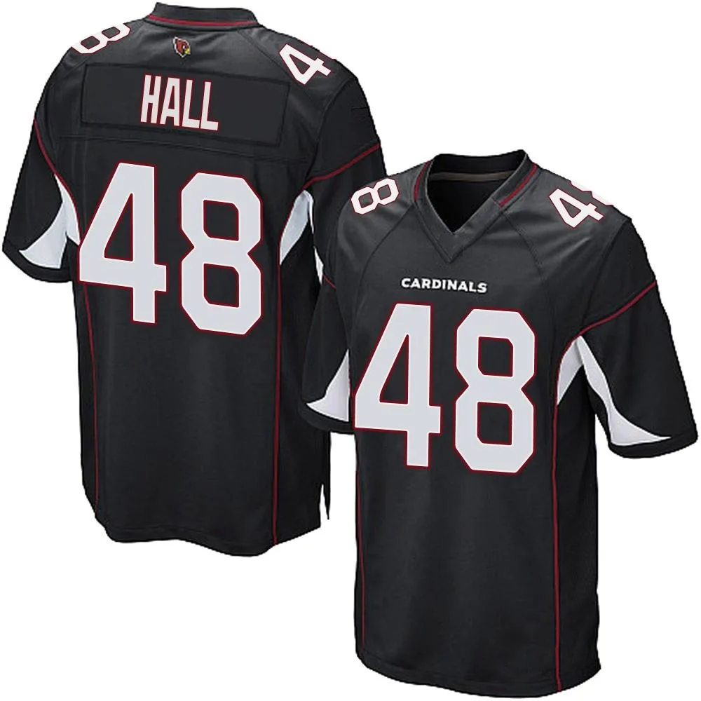 Youth Arizona Cardinals Hassan Hall Nike Alternate Game Black Jersey Youth Arizona Cardinals Hassan Hall Nike Alternate Game Black Jersey