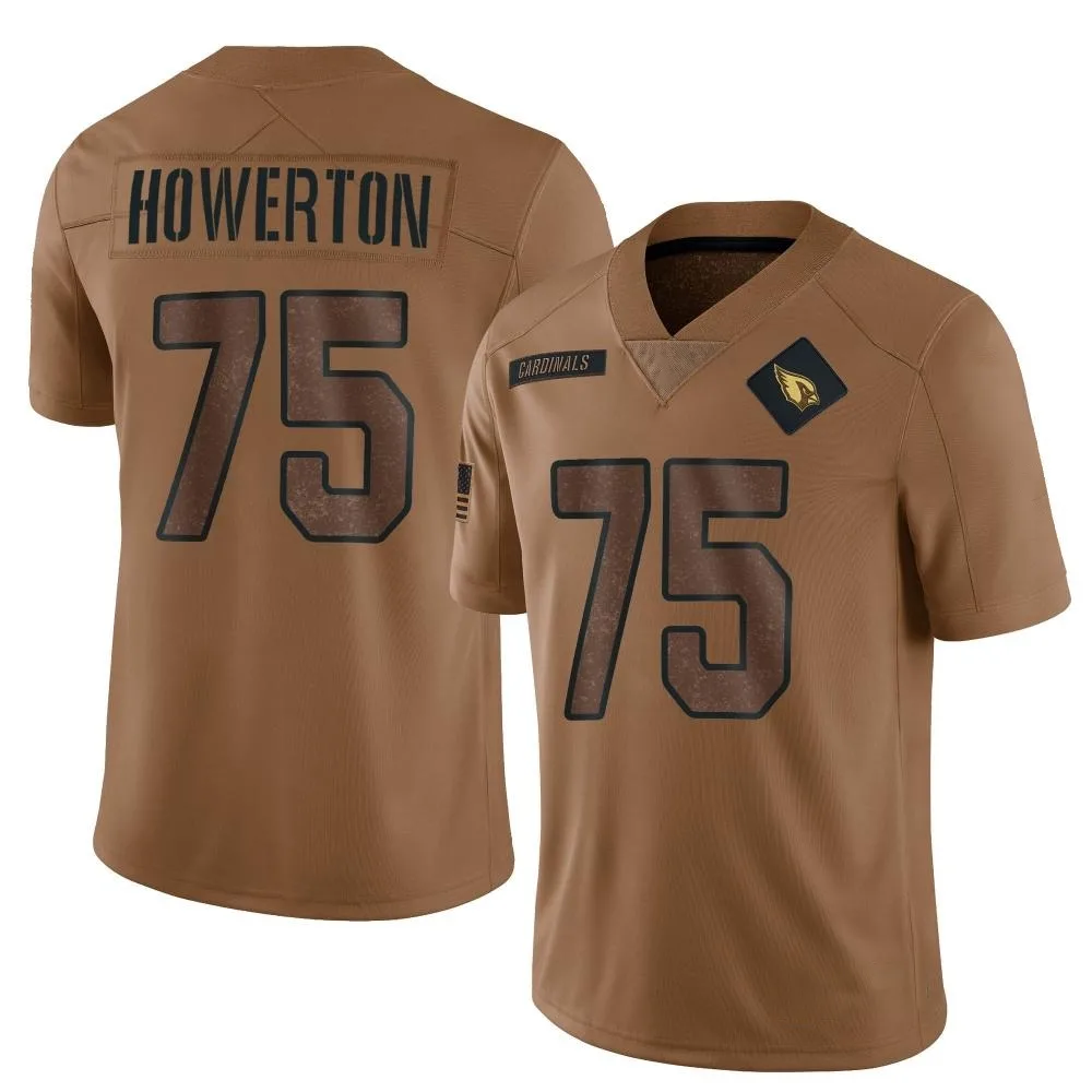 Men's Arizona Cardinals Hayden Howerton Nike 2023 Salute To Service Limited Brown Jersey Men's Arizona Cardinals Hayden Howerton Nike 2023 Salute To Service Limited Brown Jersey