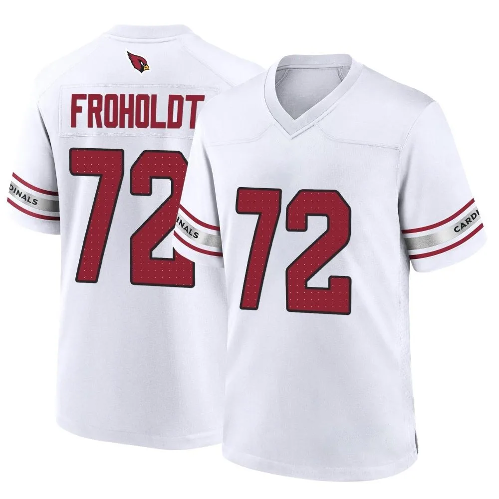 Men's Arizona Cardinals Hjalte Froholdt Nike Game White Jersey Men's Arizona Cardinals Hjalte Froholdt Nike Game White Jersey