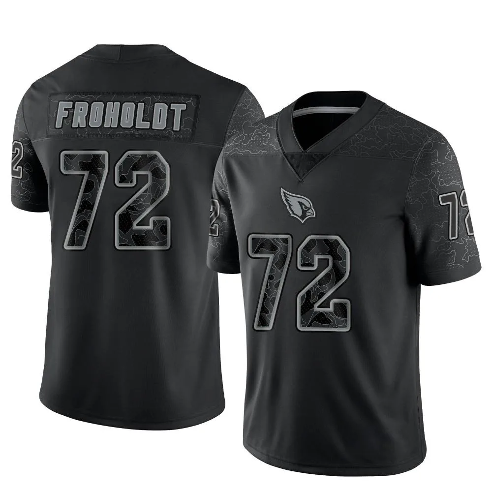 Men's Arizona Cardinals Hjalte Froholdt Nike Reflective Limited Black Jersey Men's Arizona Cardinals Hjalte Froholdt Nike Reflective Limited Black Jersey