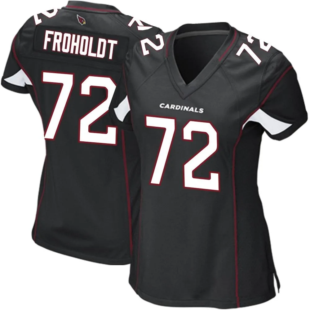 Women's Arizona Cardinals Hjalte Froholdt Nike Alternate Game Black Jersey Women's Arizona Cardinals Hjalte Froholdt Nike Alternate Game Black Jersey