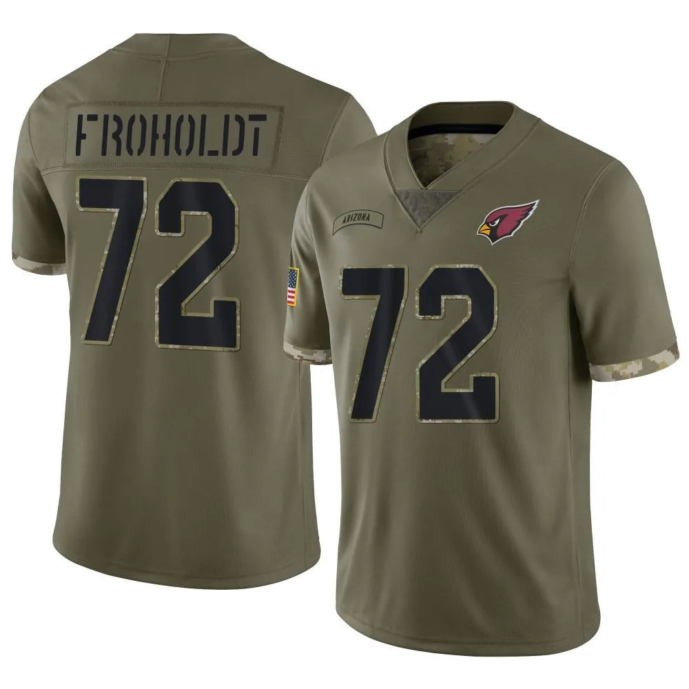 Youth Arizona Cardinals Hjalte Froholdt Nike 2022 Salute To Service Limited Olive Jersey Youth Arizona Cardinals Hjalte Froholdt Nike 2022 Salute To Service Limited Olive Jersey
