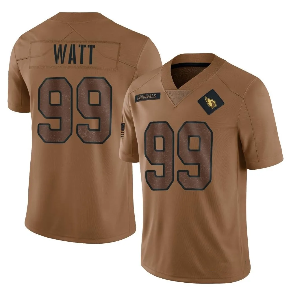 Men's Arizona Cardinals J.j. Watt Nike 2023 Salute To Service Limited Brown Jersey Men's Arizona Cardinals J.j. Watt Nike 2023 Salute To Service Limited Brown Jersey