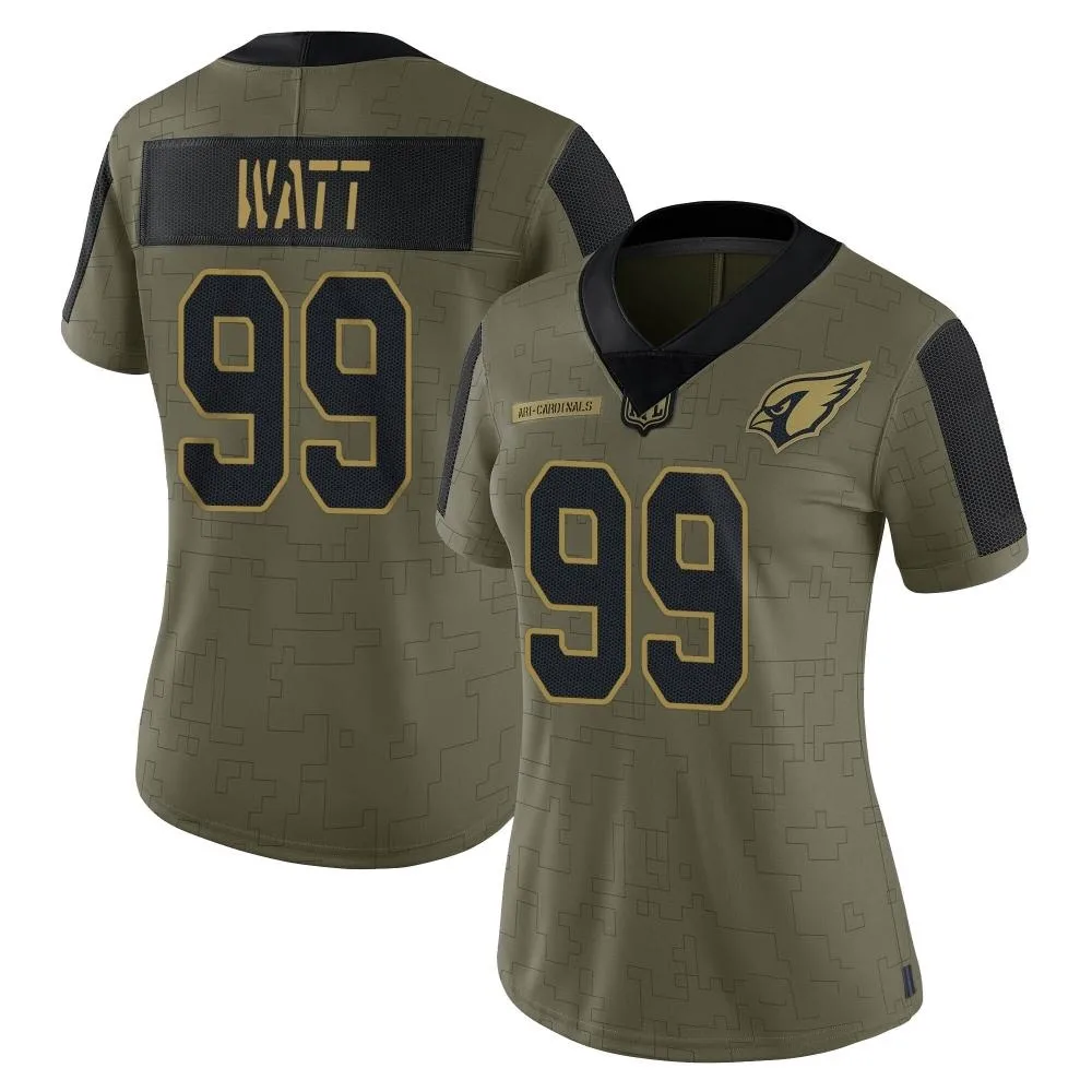 Women's Arizona Cardinals J.j. Watt Nike 2021 Salute To Service Limited Olive Jersey Women's Arizona Cardinals J.j. Watt Nike 2021 Salute To Service Limited Olive Jersey