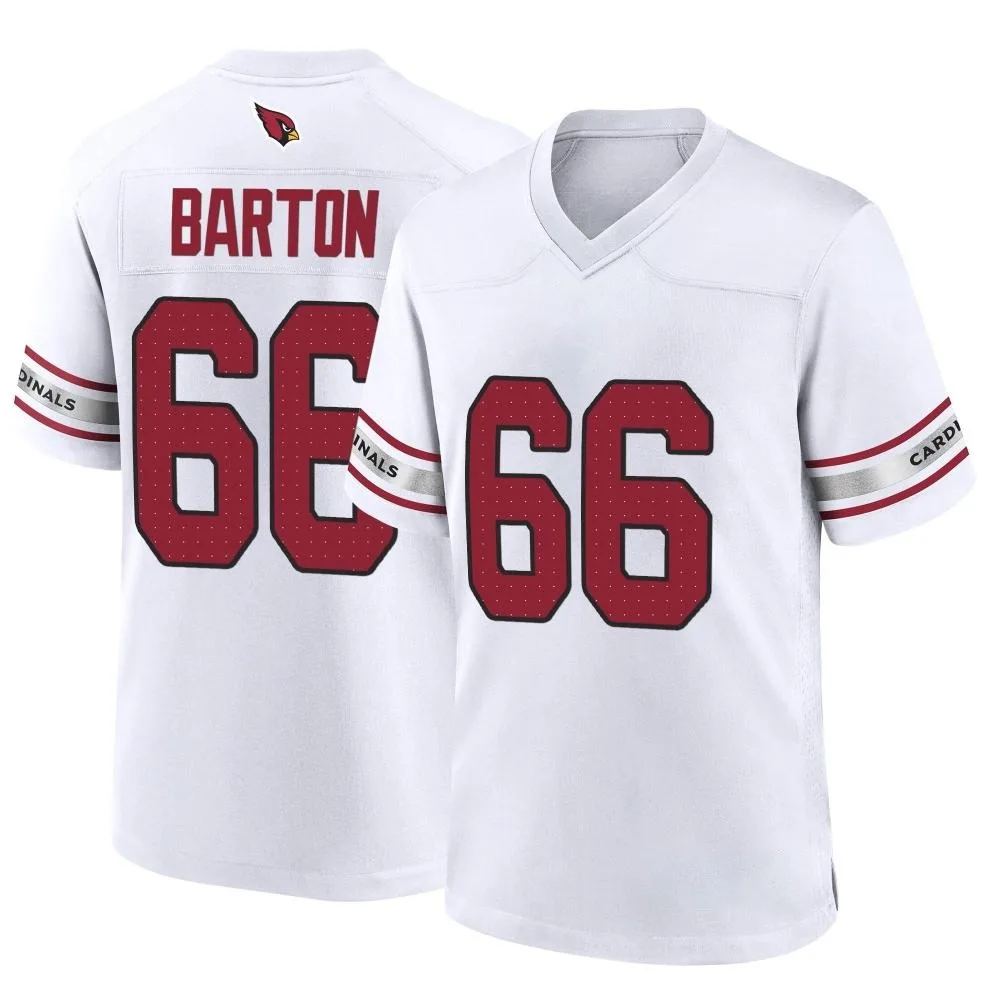 Men's Arizona Cardinals Jackson Barton Nike Game White Jersey Men's Arizona Cardinals Jackson Barton Nike Game White Jersey
