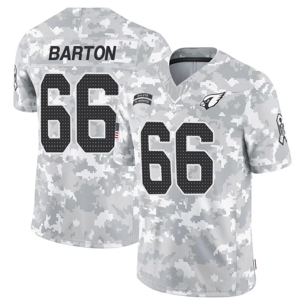 Youth Arizona Cardinals Jackson Barton Nike 2024 Salute To Service Limited Arctic Camo Jersey Youth Arizona Cardinals Jackson Barton Nike 2024 Salute To Service Limited Arctic Camo Jersey