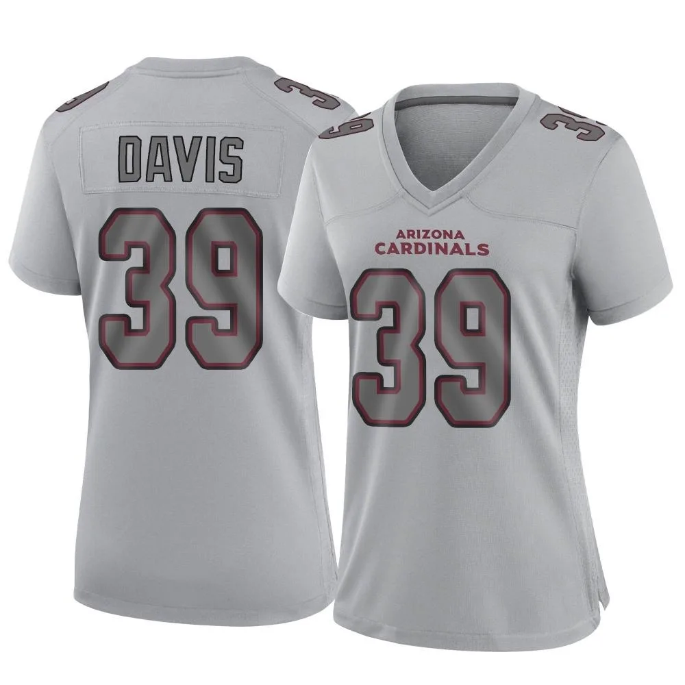 Women's Arizona Cardinals Jaden Davis Nike Atmosphere Fashion Game Gray Jersey Women's Arizona Cardinals Jaden Davis Nike Atmosphere Fashion Game Gray Jersey