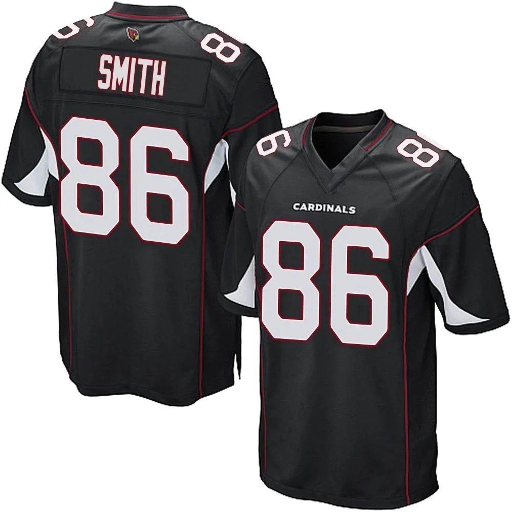 Men's Arizona Cardinals Jeff Smith Nike Alternate Game Black Jersey Men's Arizona Cardinals Jeff Smith Nike Alternate Game Black Jersey