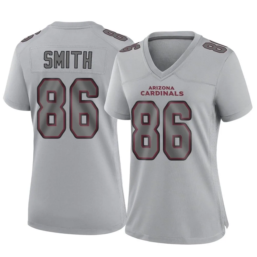 Women's Arizona Cardinals Jeff Smith Nike Atmosphere Fashion Game Gray Jersey Women's Arizona Cardinals Jeff Smith Nike Atmosphere Fashion Game Gray Jersey