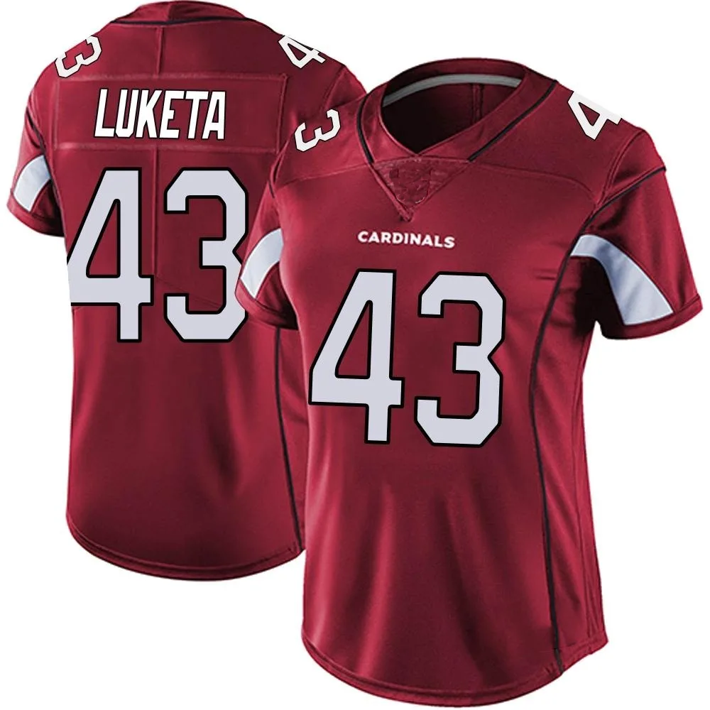 Women's Arizona Cardinals Jesse Luketa Nike Vapor Team Color Untouchable Limited Red Jersey Women's Arizona Cardinals Jesse Luketa Nike Vapor Team Color Untouchable Limited Red Jersey