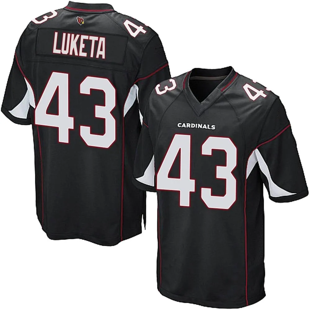 Youth Arizona Cardinals Jesse Luketa Nike Alternate Game Black Jersey Youth Arizona Cardinals Jesse Luketa Nike Alternate Game Black Jersey