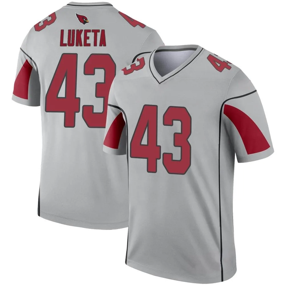 Youth Arizona Cardinals Jesse Luketa Nike Inverted Silver Legend Jersey Youth Arizona Cardinals Jesse Luketa Nike Inverted Silver Legend Jersey