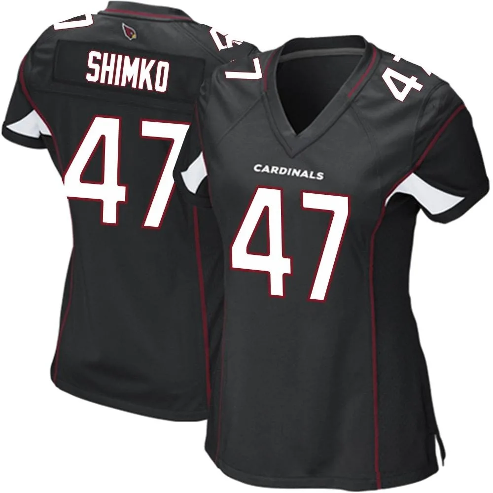 Women's Arizona Cardinals Joe Shimko Nike Alternate Game Black Jersey Women's Arizona Cardinals Joe Shimko Nike Alternate Game Black Jersey
