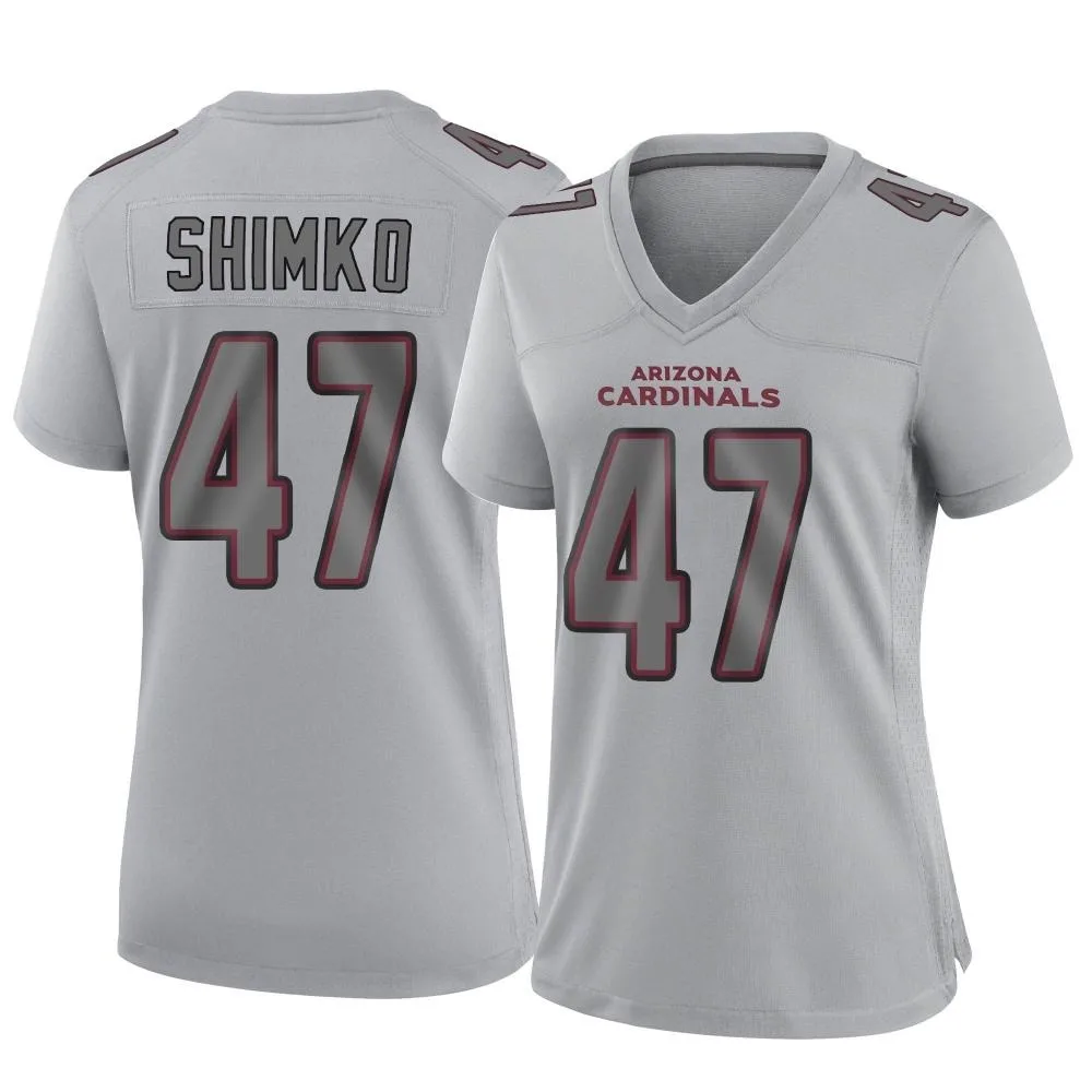 Women's Arizona Cardinals Joe Shimko Nike Atmosphere Fashion Game Gray Jersey Women's Arizona Cardinals Joe Shimko Nike Atmosphere Fashion Game Gray Jersey