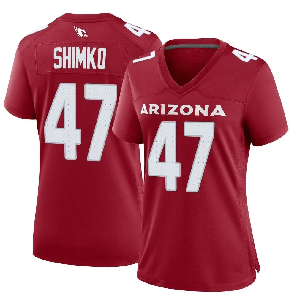 Women's Arizona Cardinals Joe Shimko Nike Cardinal Game Jersey Women's Arizona Cardinals Joe Shimko Nike Cardinal Game Jersey