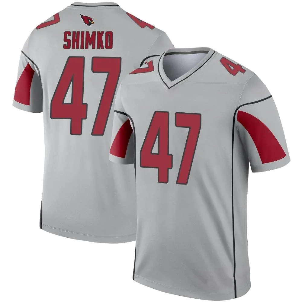Youth Arizona Cardinals Joe Shimko Nike Inverted Silver Legend Jersey Youth Arizona Cardinals Joe Shimko Nike Inverted Silver Legend Jersey