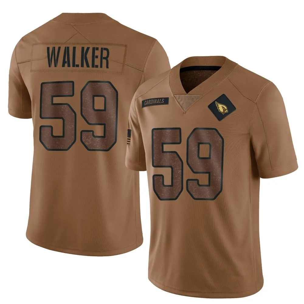Men's Arizona Cardinals Joe Walker Nike 2023 Salute To Service Limited Brown Jersey Men's Arizona Cardinals Joe Walker Nike 2023 Salute To Service Limited Brown Jersey