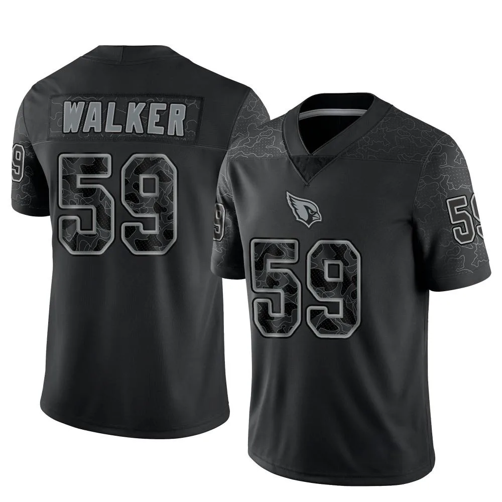 Men's Arizona Cardinals Joe Walker Nike Reflective Limited Black Jersey Men's Arizona Cardinals Joe Walker Nike Reflective Limited Black Jersey