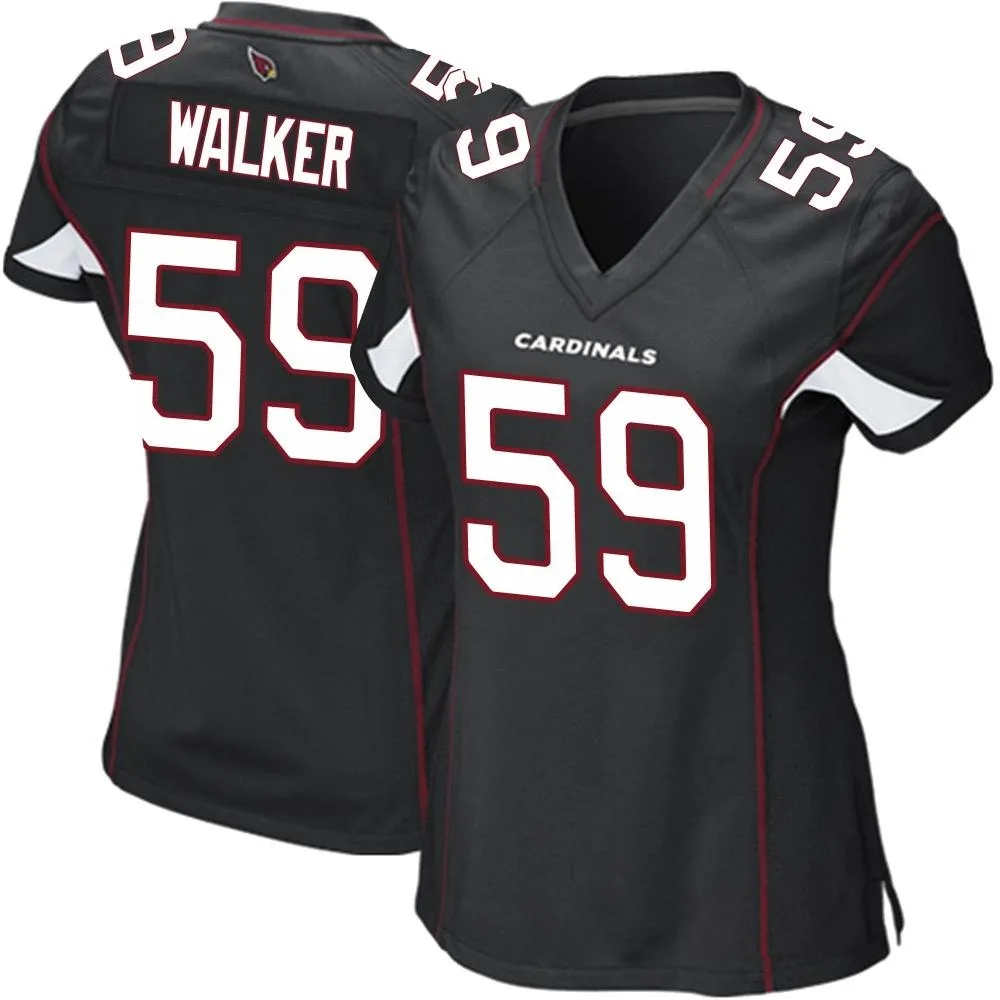 Women's Arizona Cardinals Joe Walker Nike Alternate Game Black Jersey Women's Arizona Cardinals Joe Walker Nike Alternate Game Black Jersey