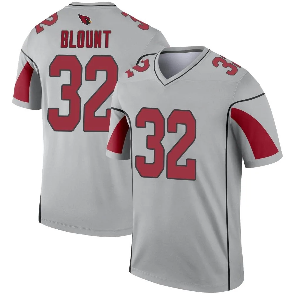 Men's Arizona Cardinals Joey Blount Nike Inverted Silver Legend Jersey Men's Arizona Cardinals Joey Blount Nike Inverted Silver Legend Jersey
