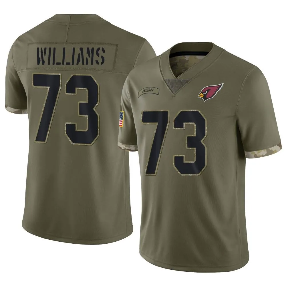 Men's Arizona Cardinals Jonah Williams Nike 2022 Salute To Service Limited Olive Jersey Men's Arizona Cardinals Jonah Williams Nike 2022 Salute To Service Limited Olive Jersey