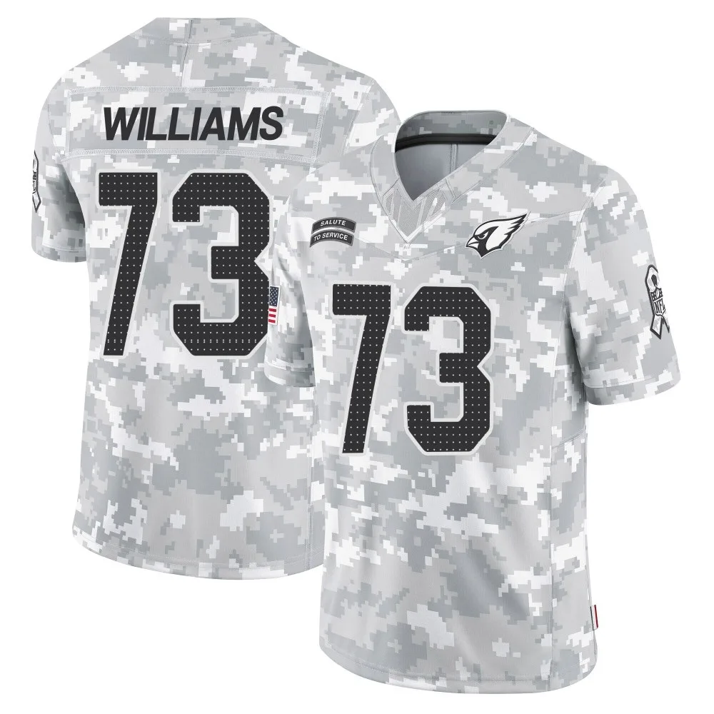 Men's Arizona Cardinals Jonah Williams Nike 2024 Salute To Service Limited Arctic Camo Jersey Men's Arizona Cardinals Jonah Williams Nike 2024 Salute To Service Limited Arctic Camo Jersey