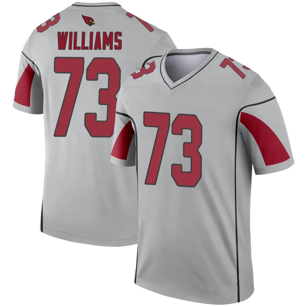 Men's Arizona Cardinals Jonah Williams Nike Inverted Silver Legend Jersey Men's Arizona Cardinals Jonah Williams Nike Inverted Silver Legend Jersey